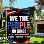 We The People No Kings Patriotic Historical Yard Sign Banner Garden Flag