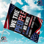 We The People No Kings Patriotic Historical Yard Sign Banner Garden Flag